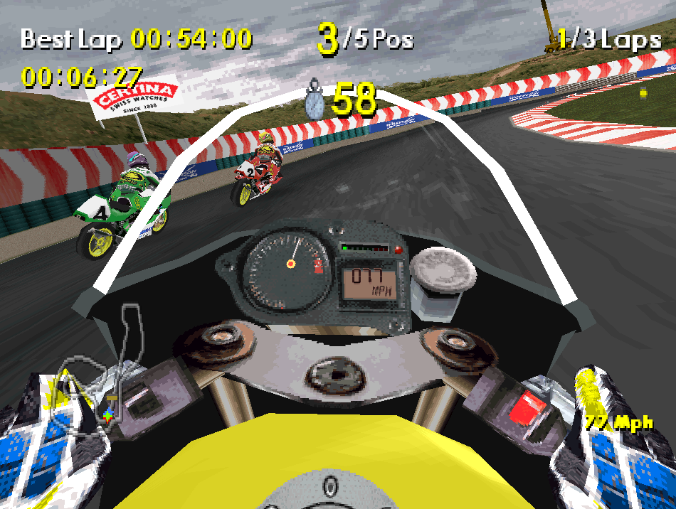 🕹️ Play Retro Games Online: Moto Racer World Tour (PS1)